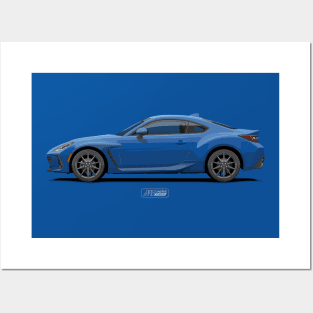 BRZ ZD8 Blue Posters and Art